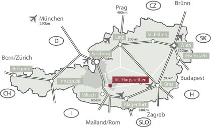 Anreisekarte St. Margarethen